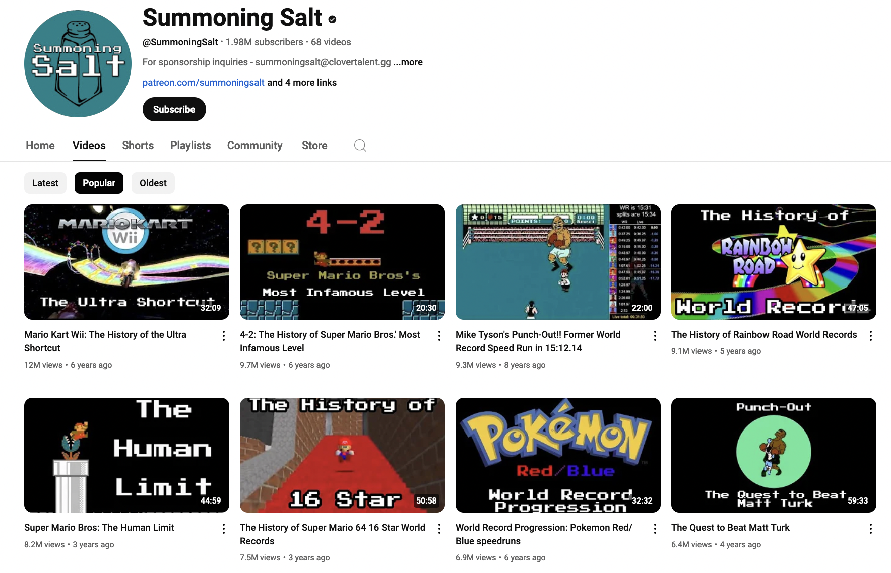 Summoning Salt YouTube Channel